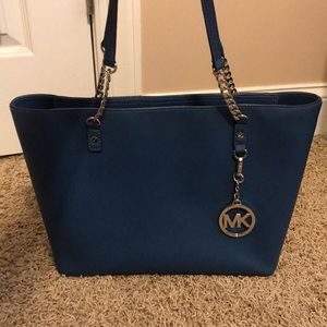 Blue Michael Kors Handbag